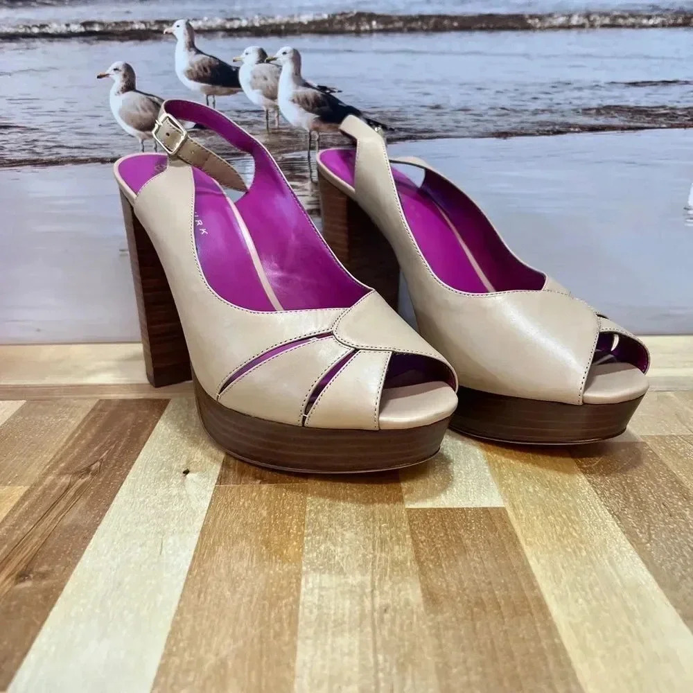 TRINA TURK HEELS HEELS SIZE 9.5 JONI PLATFORM NEW